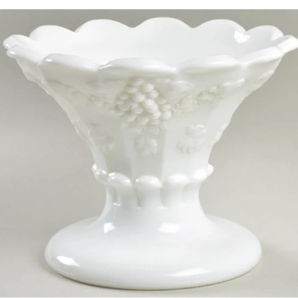 Paneled Grape Milk Glass by WESTMORELAND